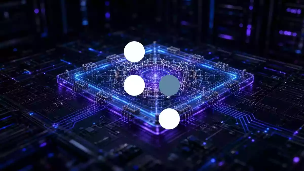 D-Wave Quantum Illustration mit AI erstellt.