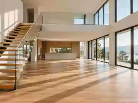 Ein heller, minimalistischer Innenraum mit einer Treppe und natürlichem Lichteinfall, der zu Bewegung einlädt. - Foto: über boerse-global.de