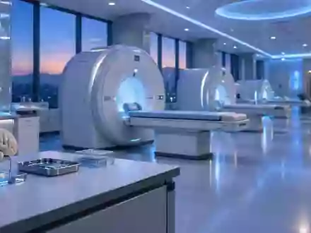 Ein klinisches Forschungszentrum mit moderner medizinischer Bildgebungsausrüstung in einer sterilen, professionellen Umgebung. - Foto: über boerse-global.de
