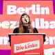 Die Linke-Landesvorsitzende Kerstin Wolter nahm auf dem Parteitag Stellung zum heiklen Thema Antisemitismus.  - Bild: Christoph Soeder/dpa