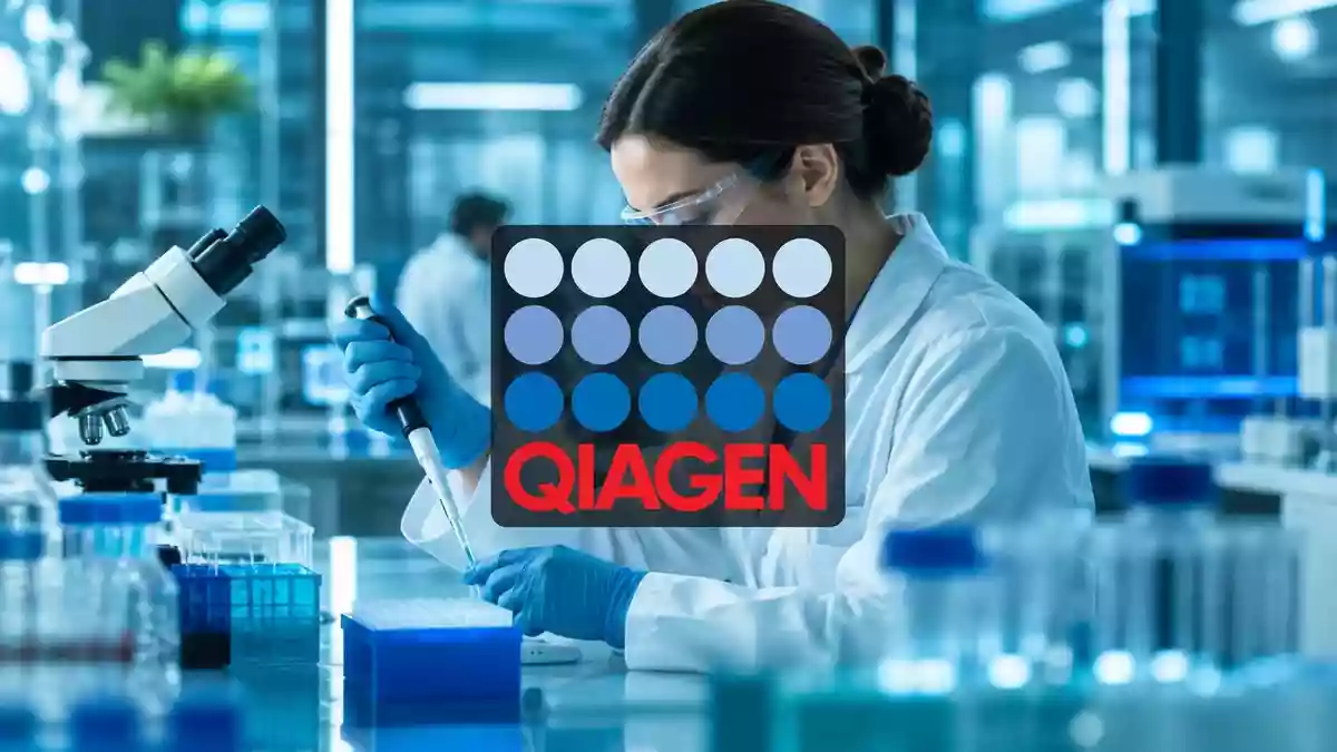 Modernes biotechnologisches Labor mit steriler Laborausstattung und professioneller Beleuchtung. Illustration mit AI erstellt.