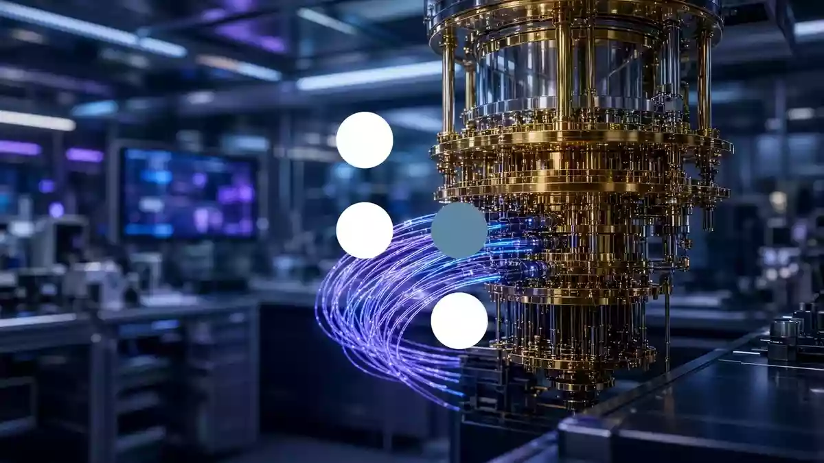D-Wave Quantum Illustration mit AI erstellt.