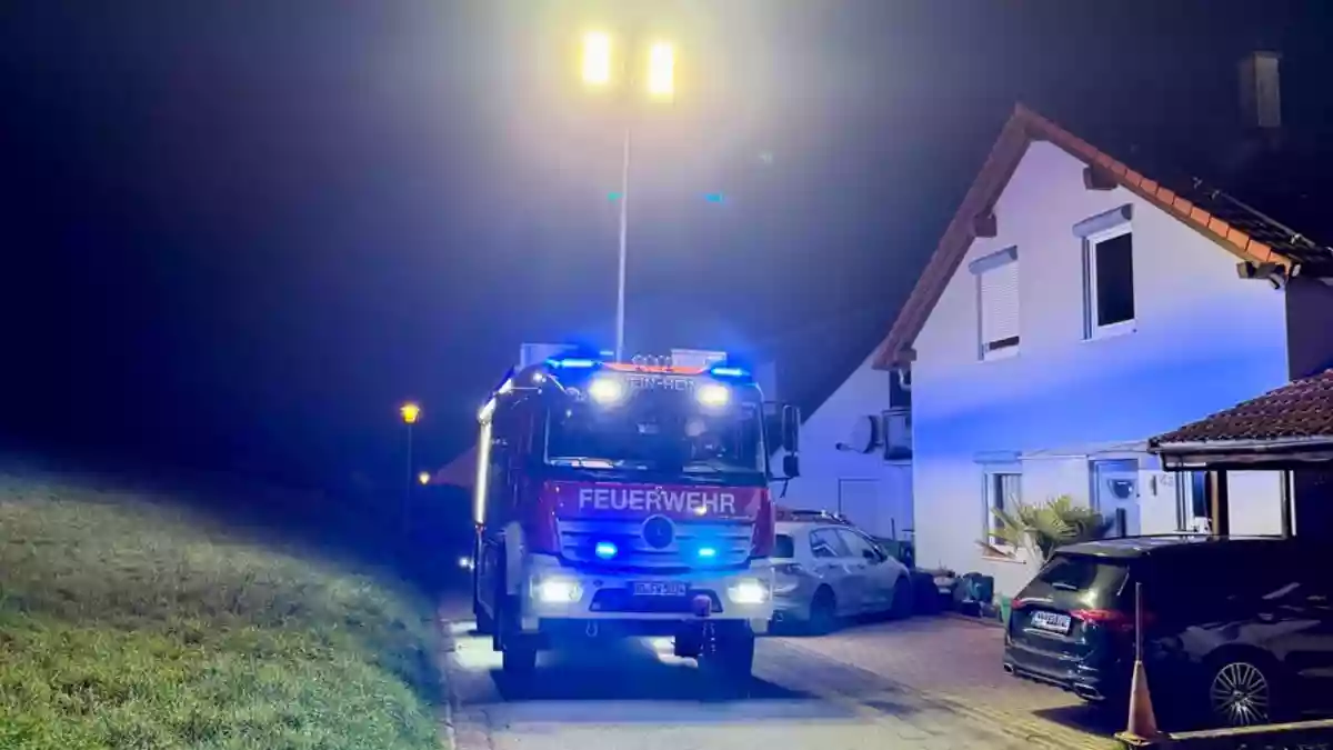FW Weinheim: Feuerwehr Weinheim unterstützt Rettungsdienst in Gorxheimertal - Bild: presseportal.de