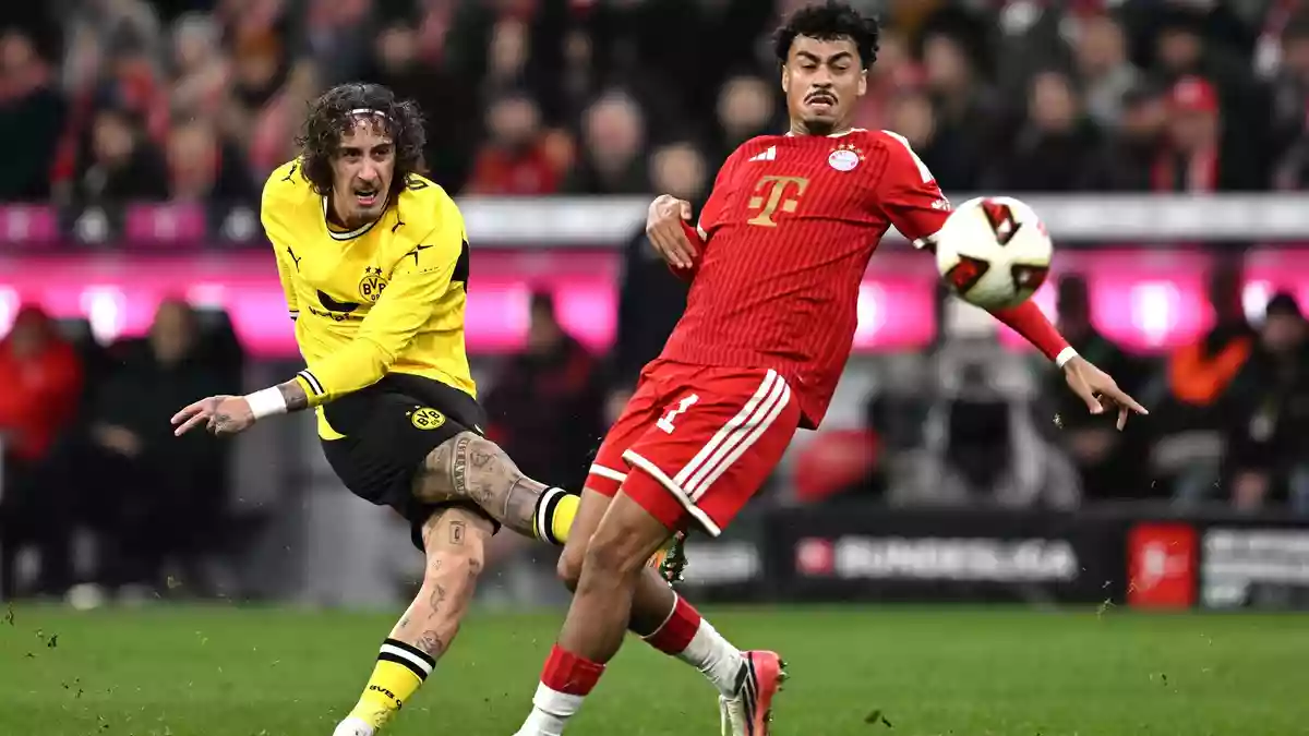Trifft spät für Dortmund: Fabio Silva (l).  - Bild: Sven Hoppe/dpa