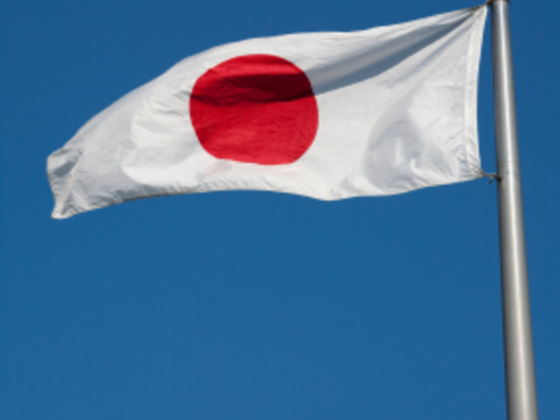 Flagge Japans - Foto: iStockphoto.com / carterdayne