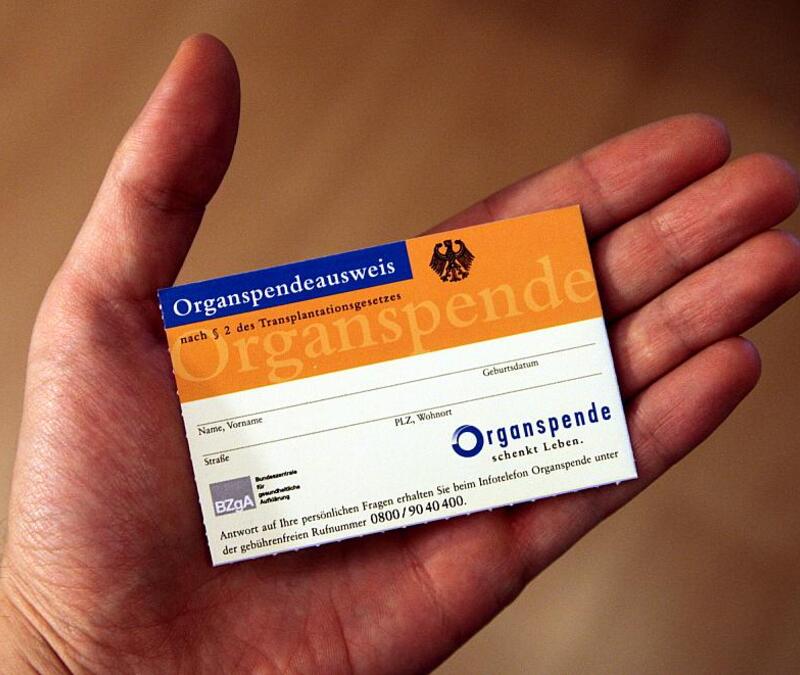 Organspendeausweis (Archiv) - Foto: über dts Nachrichtenagentur