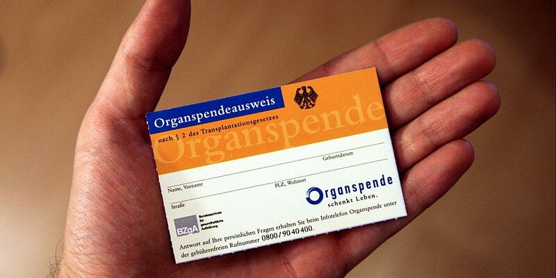 Organspendeausweis (Archiv) - Foto: über dts Nachrichtenagentur