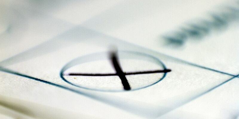 Kreuz auf Stimmzettel (Archiv) - Foto: über dts Nachrichtenagentur