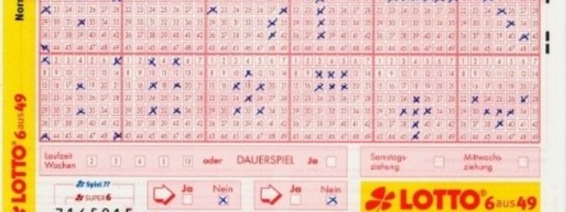 Der klassische deutsche Lottoschein für das System 6aus49. - Foto: Commons.wikimedia.org © Iamhere (CC BY-SA 3.0)