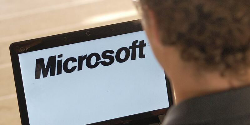 Microsoft-Logo auf einem Computer (Archiv) - Foto: über dts Nachrichtenagentur