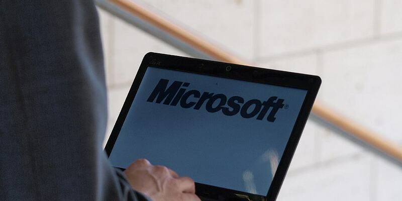 Microsoft-Logo auf einem Computer (Archiv) - Foto: über dts Nachrichtenagentur