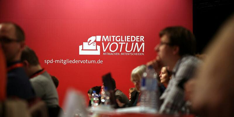 Werbung für SPD-Mitgliederentscheid auf SPD-Parteitag (Archiv) - Foto: über dts Nachrichtenagentur