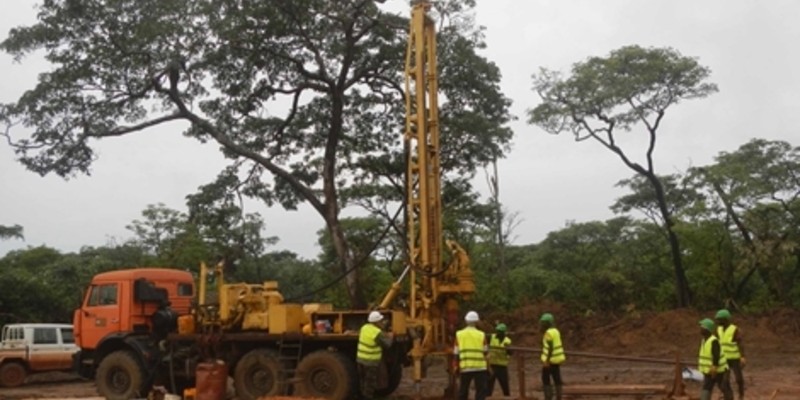 Bohrgerät im Einsatz - Foto: Lucapa Diamond Company