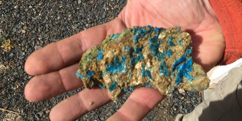 Kupfer- und Goldvererzung - Foto: Broadway Gold Mining