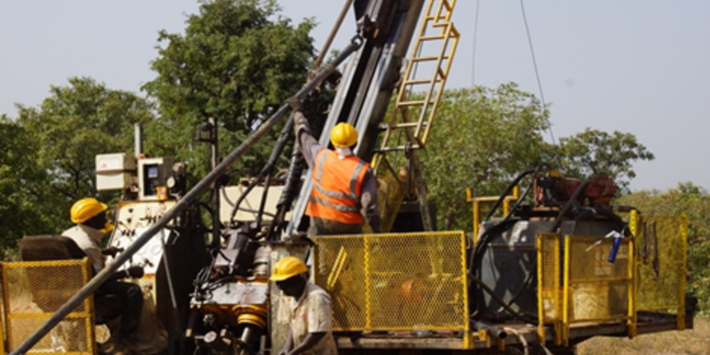 Bohrungen auf South Houndé - Foto: Sarama Resources