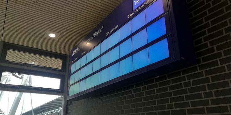 Ausgefallene Anzeigentafel bei der Bahn - Foto: über dts Nachrichtenagentur