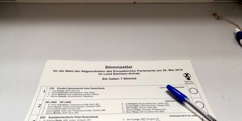 Stimmzettel zur Europawahl am 26.05.2019 - Foto: über dts Nachrichtenagentur