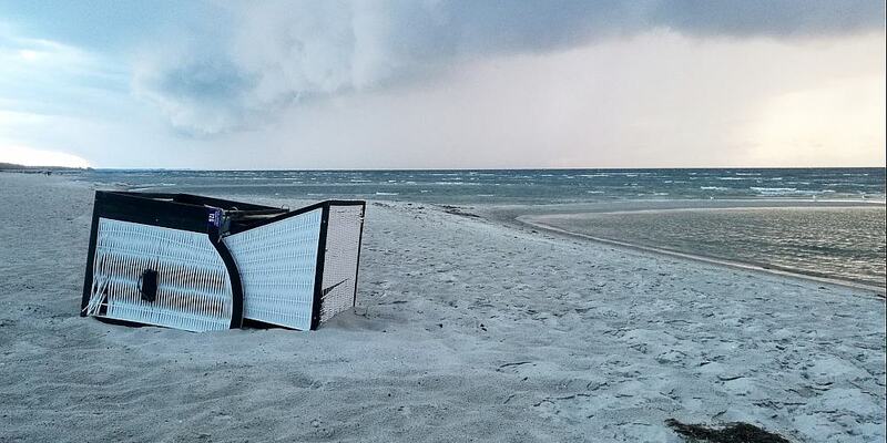 Umgekippter Strandkorb - Foto: über dts Nachrichtenagentur