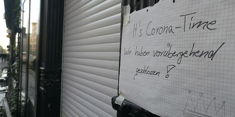 Wegen Coronakrise geschlossener Laden - Foto: über dts Nachrichtenagentur