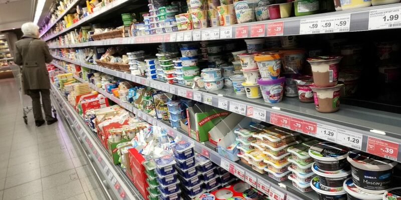 Einkaufsregal in einem Supermarkt - Foto: über dts Nachrichtenagentur