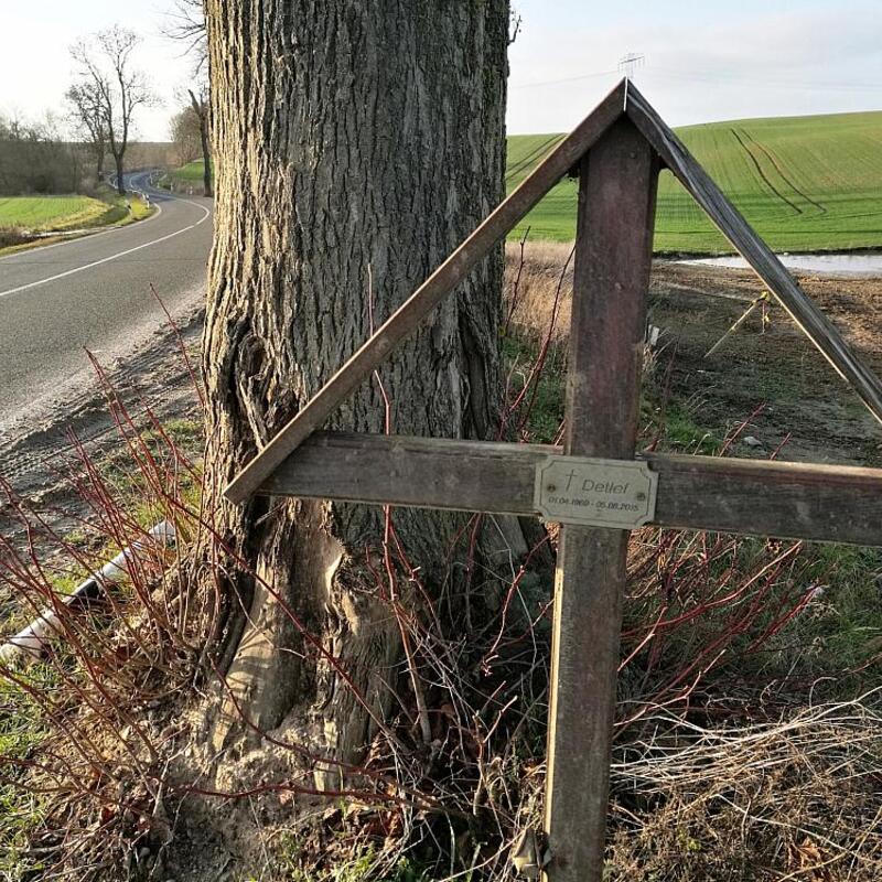 Unfallkreuz an Straßenrand (Archiv) - Foto: über dts Nachrichtenagentur