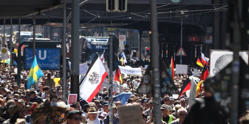 Demo von Corona-Skeptikern am 01.08.2020 - Foto: über dts Nachrichtenagentur