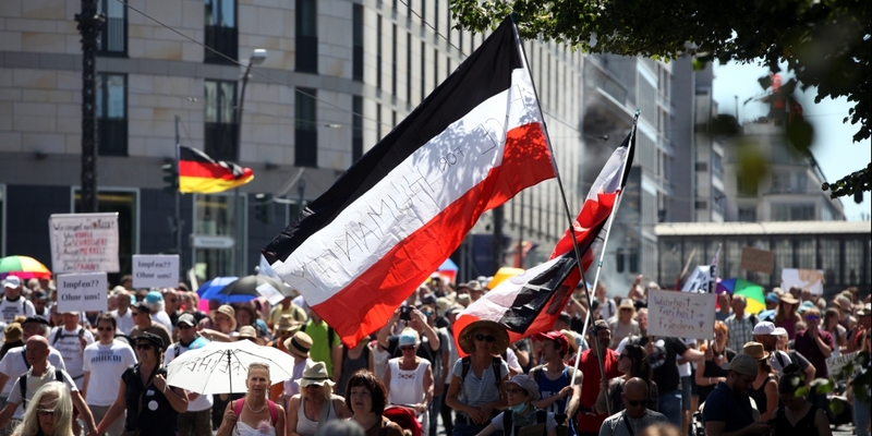 Demo von Corona-Skeptikern am 01.08.2020 - Foto: über dts Nachrichtenagentur