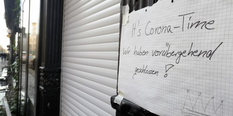 Wegen Coronakrise geschlossener Laden - Foto: über dts Nachrichtenagentur