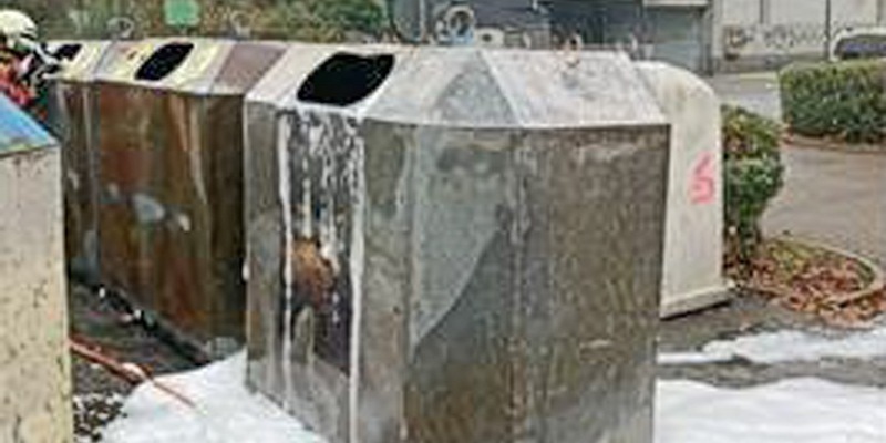 POL-DU: Obermarxloh: Container brannte - Zeugensuche - Foto: presseportal.de