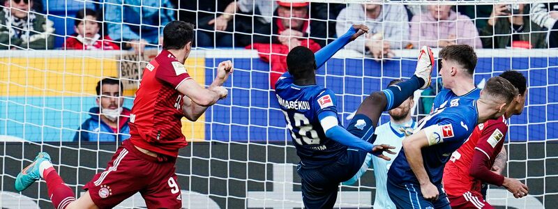 Sinnbild der Saison: Der Rekordmeister patzt bei der TSG Hoffenheim um EM-Fahrer Maximilian Beier. - Foto: Uwe Anspach/dpa