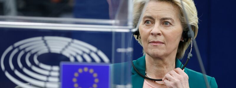 «Die Ukraine trägt für uns alle eine schwere Last auf ihren Schultern»: EU-Kommissionspräsidentin Ursula von der Leyen. - Foto: Jean-Francois Badias/AP/dpa