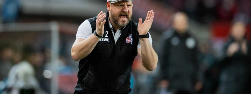 Kölns Trainer Steffen Baumgart feuert sein Team an. - Foto: Rolf Vennenbernd/dpa
