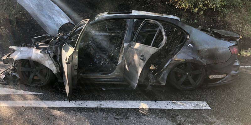 POL-STD: Autofahrer verunglückt unter Alkoholeinfluss in Jork und richtet hohen Sachschaden an - Foto: presseportal.de