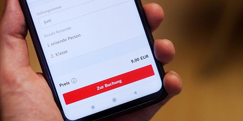9-Euro-Ticket in der Bahn-App - Foto: ?ber dts Nachrichtenagentur