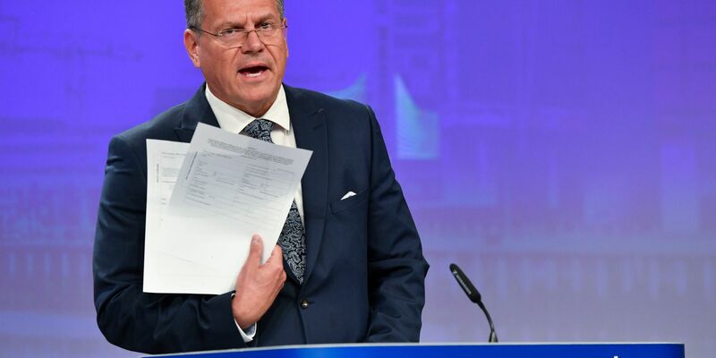 Der Slowake Maros Sefcovic hat den Posten als Klimakommissar im August vom Niederländer Frans Timmermans übernommen. - Foto: Geert Vanden Wijngaert/AP/dpa