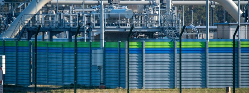 Die Gasempfangsstation von Nord Stream 2 im vorpommerschen Lubmin. - Foto: Stefan Sauer/dpa