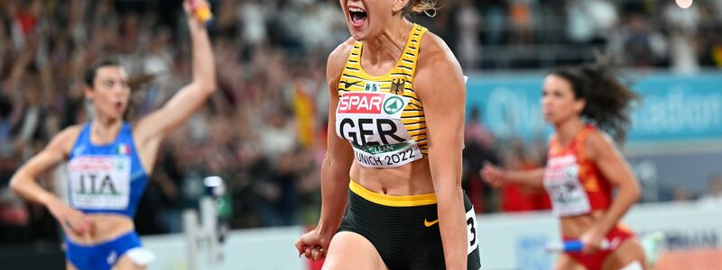Rebekka Haase beim Zieleinlauf. - Foto: Sven Hoppe/dpa