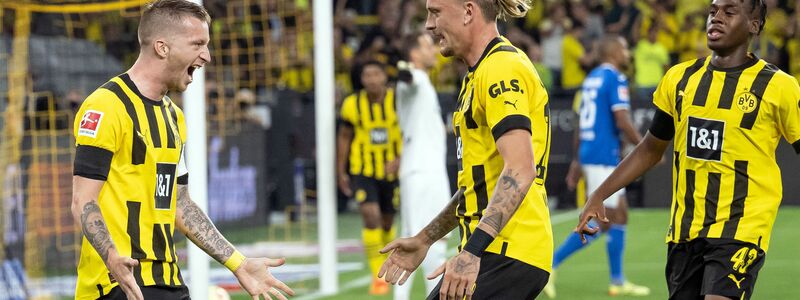 Borussia Dortmund zieht nach einem Sieg gegen PSV Eindhoven ins Champions-League-Viertelfinale ein. - Foto: Bernd Thissen/dpa