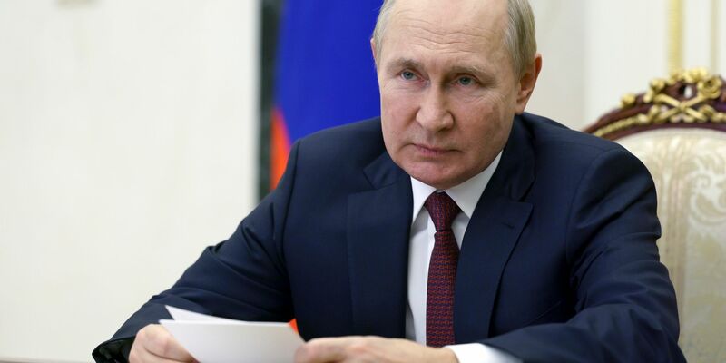 Russlands Präsident Wladimir Putin während einer Ansprache an die Nation. - Foto: Gavriil Grigorov/Pool Sputnik Kremlin/AP/dpa