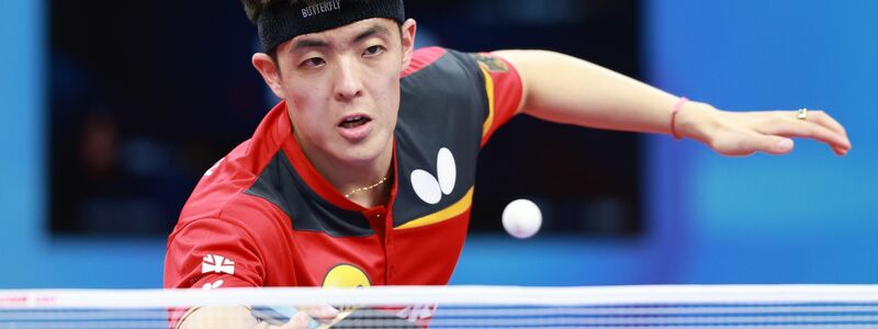 Einzel-Europameister Dang Qiu gewann in Chengdu seine beiden Spiele. - Foto: Jiang Hongjing/XinHua/dpa