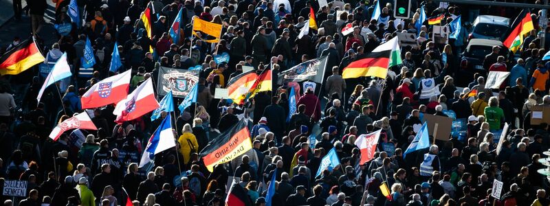 Rund 10.000 Menschen kamen zur AfD-Demonstration in Berlin. - Foto: Christoph Soeder/dpa