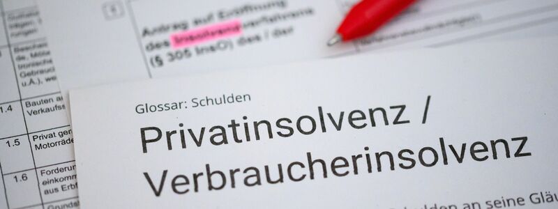 Auch bei den Verbraucherinsolvenzen sind die Zahlen deutlich gestiegen. (Symbolbild) - Foto: Jonas Walzberg/dpa