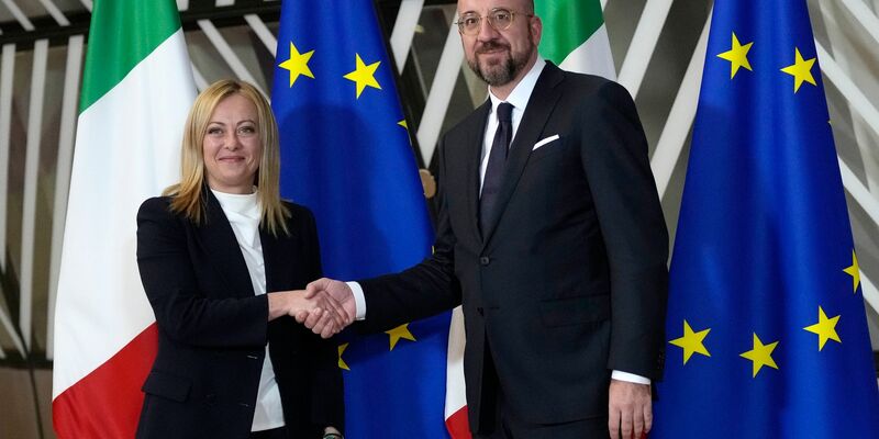 Bei dem Treffen in Brüssel wird es um den Vorschlag der Europäischen Kommission gehen, EU-Beitrittsverhandlungen mit der Ukraine und Moldau zu eröffnen. - Foto: Virginia Mayo/AP/dpa