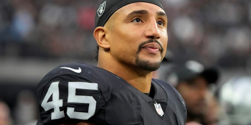 Der Stuttgarter Jakob Johnson spielt für die Las Vegas Raiders. - Foto: Rick Scuteri/FR157181 AP/dpa
