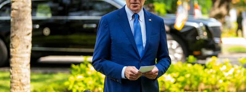 US-Präsident Joe Biden gibt nach seinem Treffen mit den Staats- und Regierungschefs der G7 und der NATO eine Erklärung ab. - Foto: Doug Mills/The New York Times/AP/dpa