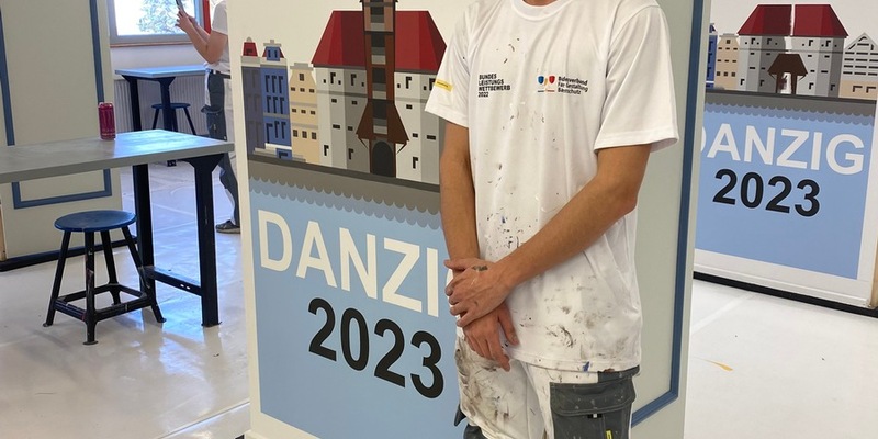 WorldSkills 2024: Der Hesse Janick Mensinger vertritt das deutsche Maler- und Lackiererhandwerk bei der Handwerks-WM in Lyon - Foto: presseportal.de