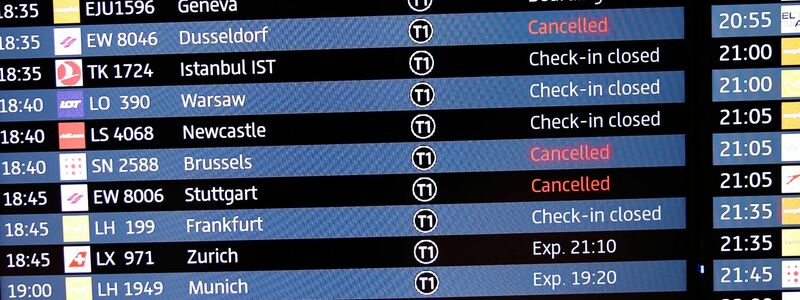Der Hauptstadtflughafen BER hat zwischenzeitlich den Flugbetrieb eingestellt. - Foto: Carsten Koall/dpa