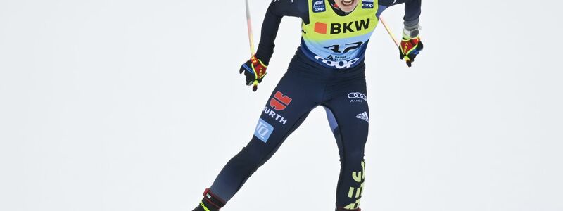 Gewann ihr erstes Weltcup-Rennen: Langläuferin Katharina Hennig. - Foto: Gian Ehrenzeller/KEYSTONE/dpa