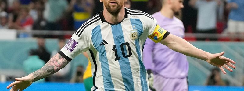 Kapitän Lionel Messi führte seine Argentinier gegen Australien zum Sieg. - Foto: Thanassis Stavrakis/AP/dpa