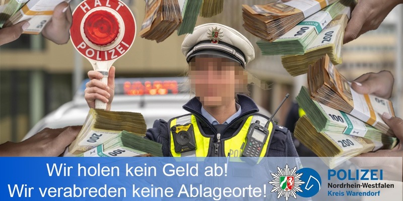 POL-WAF: Kreis Warendorf. Vermehrt Anrufe von falschen Polizeibeamten - Foto: presseportal.de